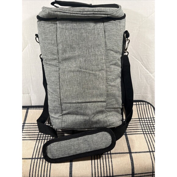 Wine Carrier Bag Insulated 2 Bottle Cooler Protection Carrying Tote Travel - Picture 3 of 3
